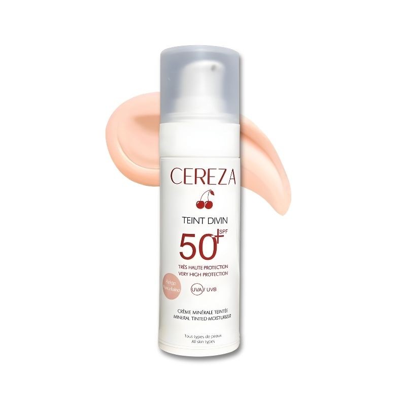 CEREZA ECRAN SOLAIRE SPF50+ BEIGE PORCELAINE 50ML