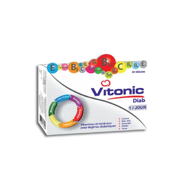 VITONIC DIAB VITAMINES POUR DIABETIQUE BT30